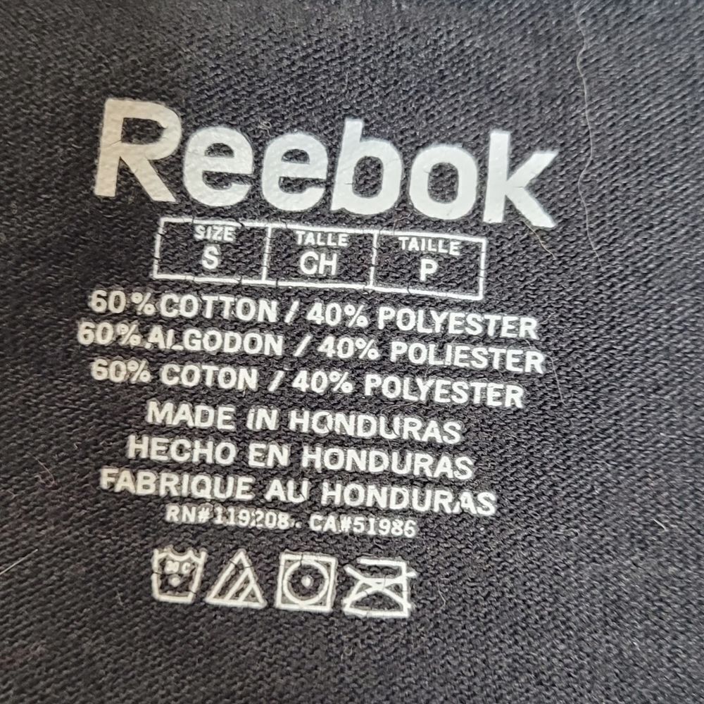 REEBOK Pittsburgh Steelers black short sleeve crew neck tee shirt S - Picture 3 of 6